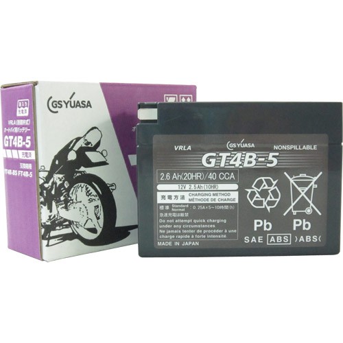 【新品】GSユアサ GT4B-5 バッテリー/YT4B-BS対応 GSYUASA