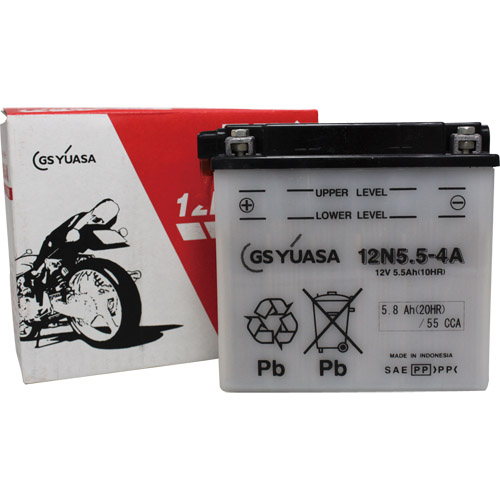 12N5.5-4A (12N5.5-4A) GSユアサ バイクパーツの通販はカスタムジャパンへ
