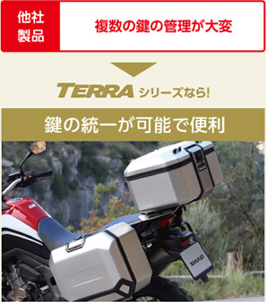 TR36 TERRA サイドケース 左用 36L(36L シルバー): バイク┃ カスタム